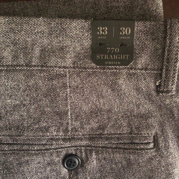 770 Straight-fit pant in stretch brushed twill - Picture 7 of 11